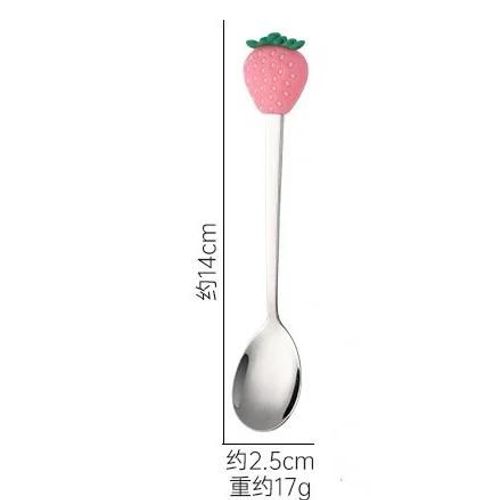 Cuillère À Dessert En Forme De Fruits Mignonne,Fourchette À Fruits De Dessin,Cuillère À Remuer Pour Gâteau Et Café,Ustensiles De Cuisine,Cadeaux Pour Enfants,Créatif,1 Pièce