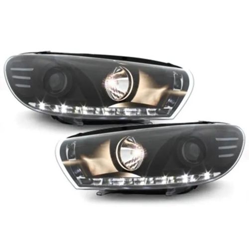Phares Led Pour Vw Scirocco 2008-04.2014 Feux Jour Noir