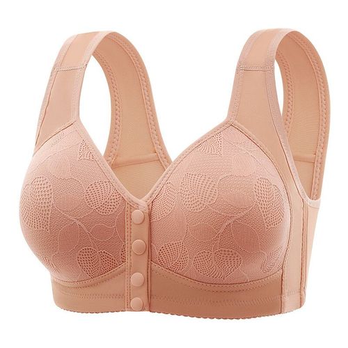 Soutien-Gorge D'allaitement À Boutons Ouverts Sur Le Devant Pour Femmes Enceintes,Grand Anneau En Acier,Soutien-Gorge Fin Doux Et Sans Difficultés,Haut Précieux