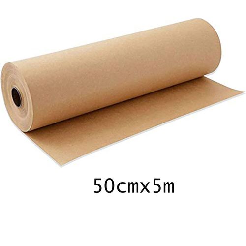 Rouleau De Papier Kraft Brun,Idéal Pour L'emballage Cadeau,L'art Et L'artisanat Aciers,L'emballage,L'expédition,Le Revêtement De Sol,Le Colis,Le Chemin De Table,5m - Type 1 Roll #C