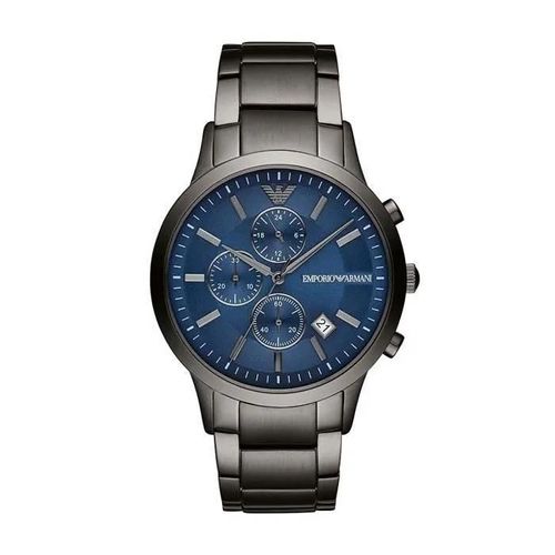 Montre Bracelet Iig8s Armani Renato Chronographe À Quartz Cadran Bleu Ar11215
