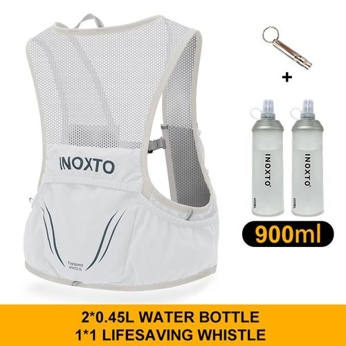 Sac À Dos De Course Ultraléger Pour Homme,Glaçage D'hydratation,Adapté Au Vélo,Marathon,Randonnée,Portable,2l,2 Bouilloires De 450ml - Type Gray Green Light 450