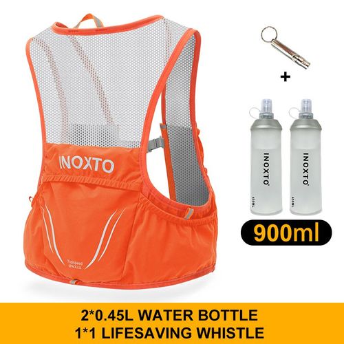 Sac À Dos De Course Ultraléger Pour Homme,Glaçage D'hydratation,Adapté Au Vélo,Marathon,Randonnée,Portable,2l,2 Bouilloires De 450ml - Type Orange 450