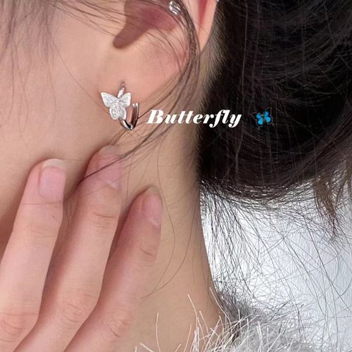 Boucles D'oreilles Créoles Petit Coeur Plaqué Argent Pour Femmes Et Hommes,Piercing D'oreille Cartilage,Bijoux Simples,2022