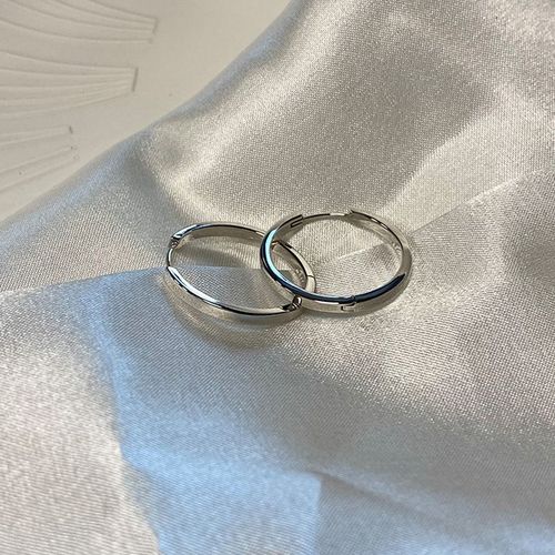 Boucles D'oreilles Créoles Petit Coeur Plaqué Argent Pour Femmes Et Hommes,Piercing D'oreille Cartilage,Bijoux Simples,2022