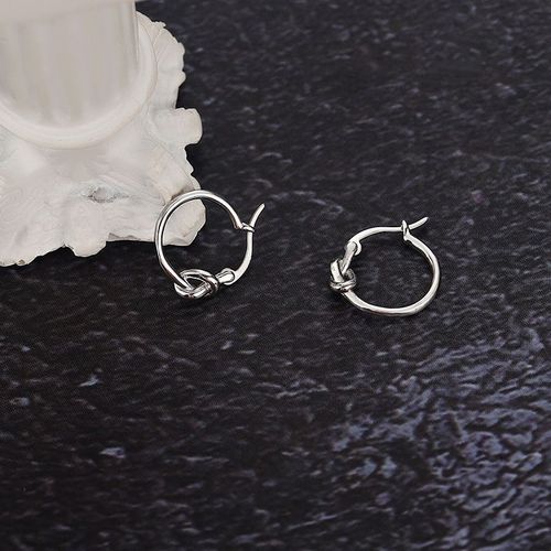 Boucles D'oreilles Créoles Petit Coeur Plaqué Argent Pour Femmes Et Hommes,Piercing D'oreille Cartilage,Bijoux Simples,2022