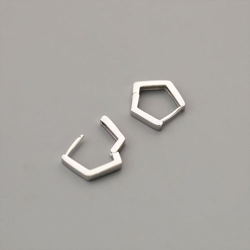Boucles D'oreilles Créoles Petit Coeur Plaqué Argent Pour Femmes Et Hommes,Piercing D'oreille Cartilage,Bijoux Simples,2022