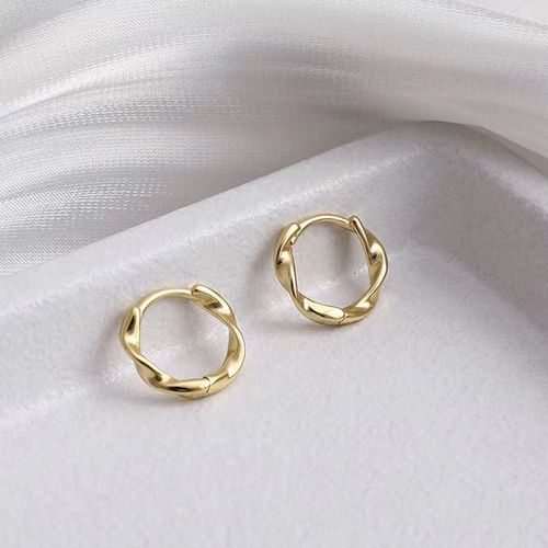 Boucles D'oreilles Créoles Petit Coeur Plaqué Argent Pour Femmes Et Hommes,Piercing D'oreille Cartilage,Bijoux Simples,2022