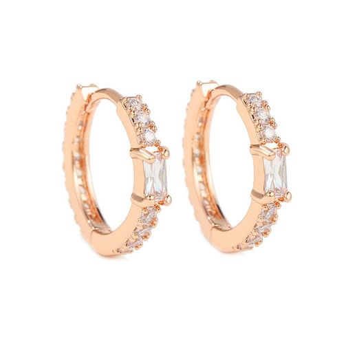 Johoop-Boucle D'oreille En Acier Inoxydable Pour Femme,Bijoux De Piercing,Cartilage Punk,Goutte D'eau Carrée,Design
