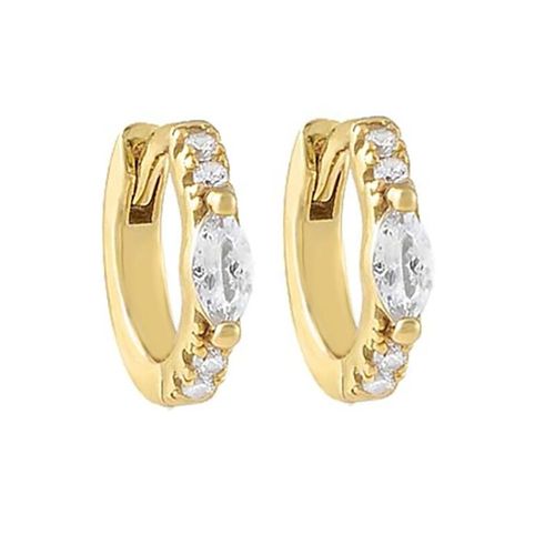 Johoop-Boucle D'oreille En Acier Inoxydable Pour Femme,Bijoux De Piercing,Cartilage Punk,Goutte D'eau Carrée,Design