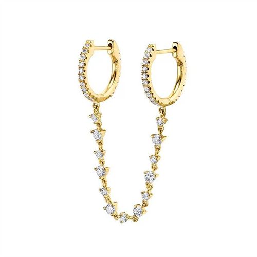 Johoop-Boucle D'oreille En Acier Inoxydable Pour Femme,Bijoux De Piercing,Cartilage Punk,Goutte D'eau Carrée,Design