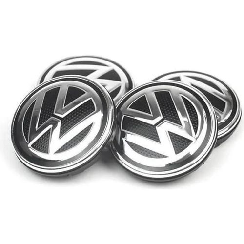 4 X 56mm Vw Logo Jante Cache Moyeu Centre De Roue Piqûres Emblème Pour Volkswagen6c0 601 171