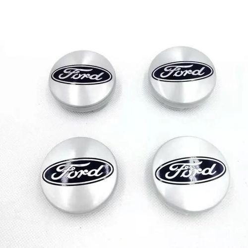 Ford, Lot De 4 Ford Logo 54mm Argent Centre De Roue Cache Moyeu Jante Emblème Jantes Insigne Cache-Moyeux Focus Fiesta Mondeo