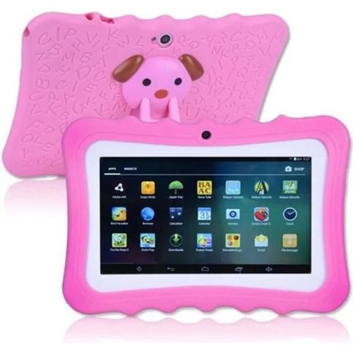 Tablette Tactile Enfants 16Go - 7\\HD Tablette ducative Enfants -RAM 1Go -Quad Core -Android -Rose