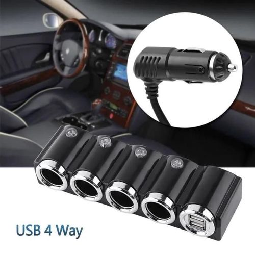 Chargeur Allume Cigare Multiprise Universel Voiture Usb Dc 12 V 24 V