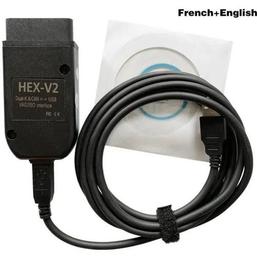Ligne D\Inspection Automobile Interface Vcds Hex V2 Vagcom 20.4.1 Vag Com 19.6 Pour Vw Pour Audi Skoda Seat Anglais + Français Noi