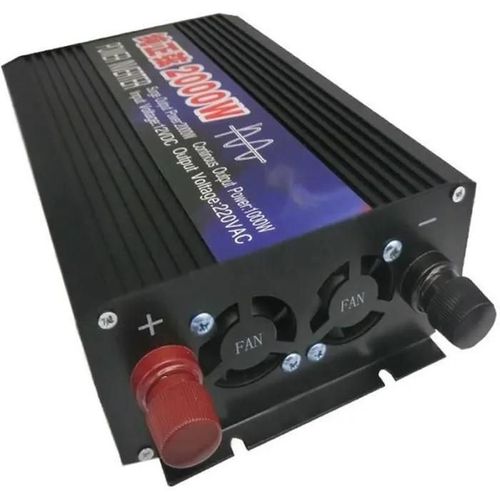 Convertisseur 2000w pur sinus ecran LCDDC 24V à 220V AC - Onduleur