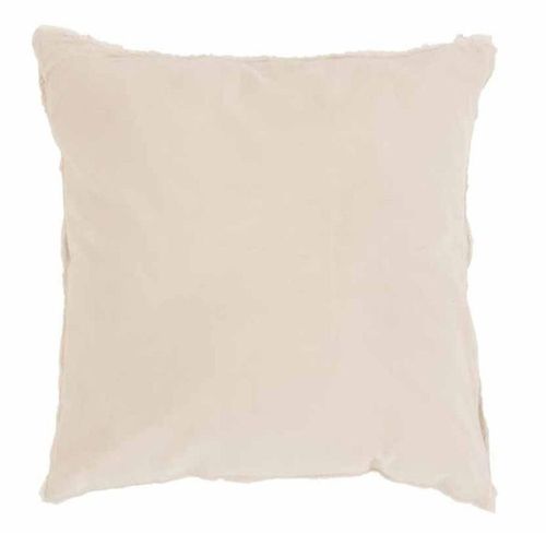 Paris Prix - Coussin Déco "Bord Court" 45x45cm Blanc