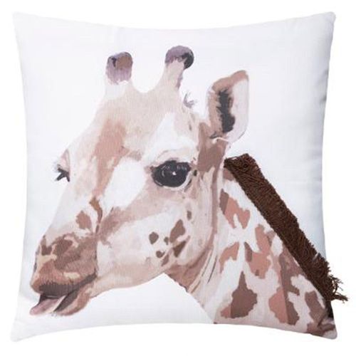 Coussin Déco "Girafe" 39cm Naturel