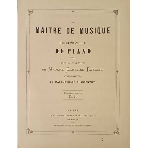 Partition Piano - Beethoven - Sonatine En Sol - Opus 79 - Le Maître De Musique - Cours Pratique De Piano Publié Sous La Direction De Madame Emmeline Raymond