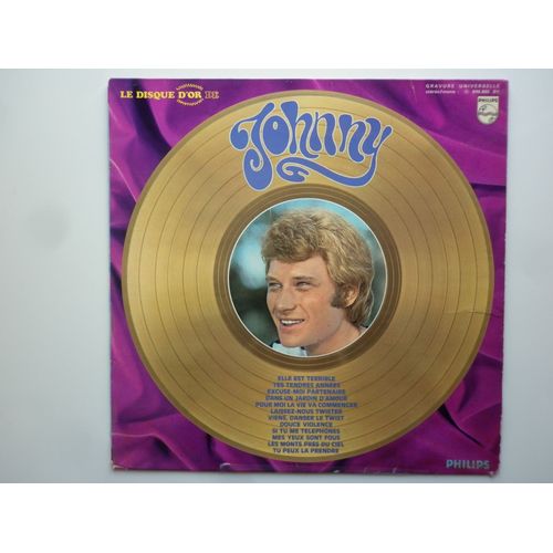 Johnny Hallyday 33tours Vinyle Le Disque D'or De Johnny Volume 2 Label Philips Blanc