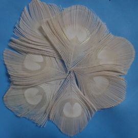 Plume De Paon Naturelle Pour L'artisanat,Grand ?il Bleu,Décoration De Lework Grossier,Décor De Plume De Faisan,Bijoux De Carnaval,Porcelaine,50 Pièces - Type White Eye-50pcs