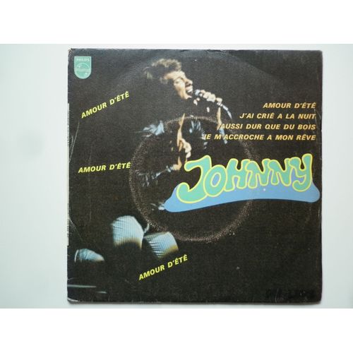 Johnny Hallyday 45tours Ep Vinyle Amour D'été Papier Imp S.P.P. Louviers Sacem