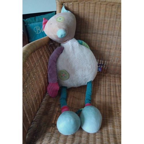 Moulin Roty Grand Doudou Renard Souris 78 Cm Les Jolis Pas Beaux