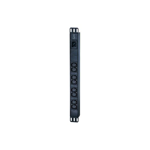 APC Easy Basic Rack PDU EPDU1016B - Unité de distribution secteur (rack-montable) - CA 200/208/230 V - 3680 VA - entrée : IEC 60320 C20 - connecteurs de sortie : 8 (power IEC 60320 C13) - 1U -...