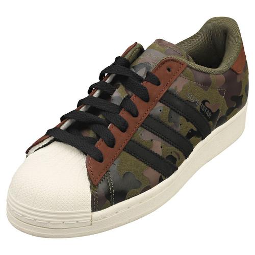 Adidas Superstar Pour Hommes - Baskets Mode En Suédé Et Synthétique, Camouflage - 46