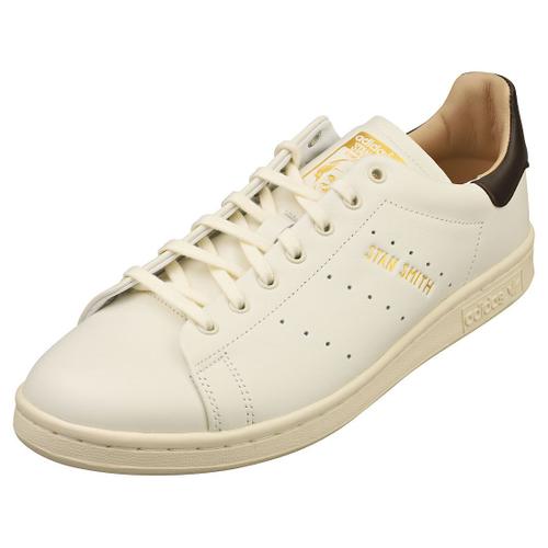 Adidas Stan Smith Lux Pour Hommes Baskets Classiques En Cuir Blanc Crème