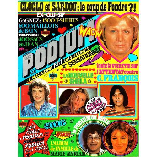 Podium 66 1977 Complet Cloclo/Francois Valery/Collaro/Sheila/Carlos/Dave/Sardou/Jennifer/Shake/Marie Myriam/Carlos/C Jerome