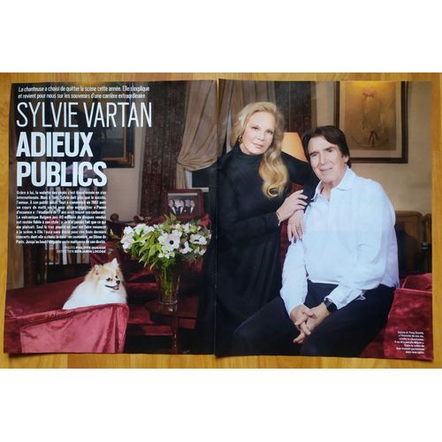 Paris Match N°3900, Coupure De Presse, Sylvie Vartan, Tony Scotti, Johnny Hallyday