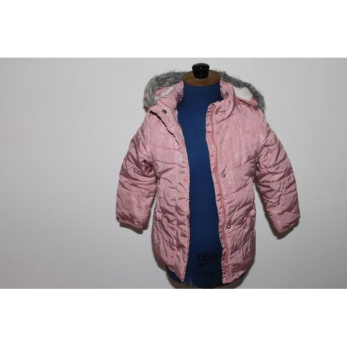 Parka Capuche Fausse-Fourrure Fille 2 Ans