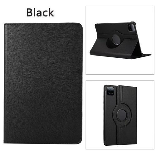 Housse Cover Etui Protection Pour Xiaomi Pad 6s Pro 12.4 Pouces Rotative 360 Degr¿S Noire - Pochette Xeptio