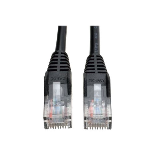 Eaton Tripp Lite Series Cat5e 350 MHz Snagless Molded (UTP) Ethernet Cable (RJ45 M/M), PoE - Black, 3 ft. (0.91 m) - Cordon de raccordement - RJ-45 (M) pour RJ-45 (M) - 0.9 m - UTP - CAT 5e -...