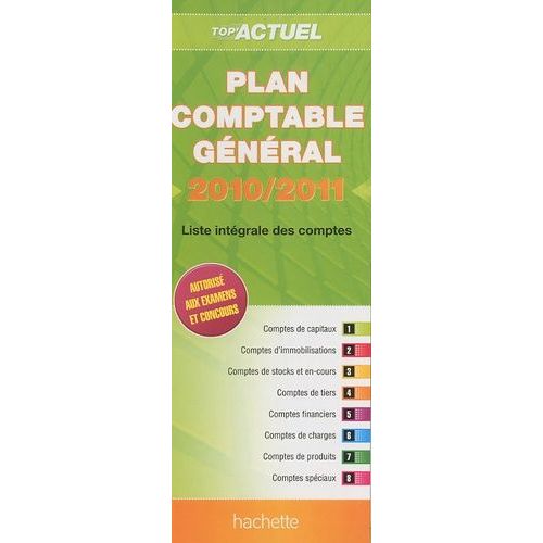 Plan Comptable Général - Liste Intégrale Des Comptes