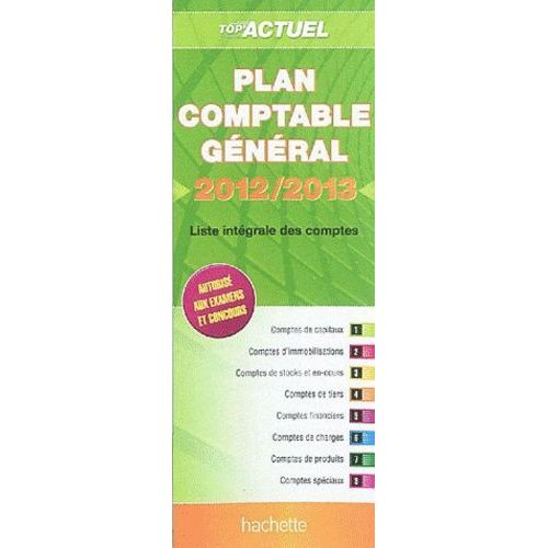 Plan Comptable Général - Liste Intégrale Des Comptes