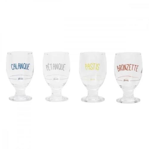 Set De 4 Verres À Pastis - La Chaise Longue - Transparent -