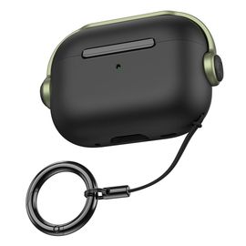 Étui pour écouteurs Apple AirPods Pro 2, en TPU + PC, avec boucle de lanière, boîte de charge, support de casque de remplacement, anti-rayures, anti-poussière