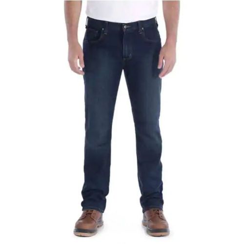 Jean Rugged Flex Straight Tapered 102807 Carhartt Erie Bleu T.40 - 102807-491-W32l34