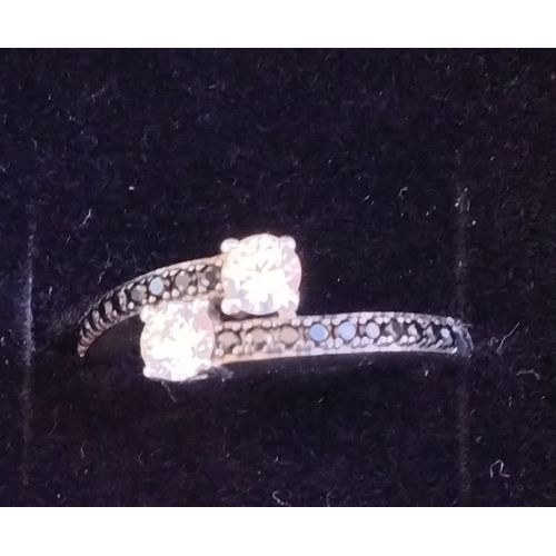 Bague Argent Blanc Femme 925 Millièmes Avec Poinçon Joaillier Santini