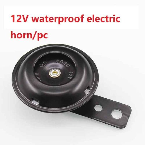 Kit De Klaxon Électrique Général Pour Moto,Haut-Parleur Rond Étanche,Klaxon Puissant,Adapté Pour Vélo Et Scooter,12v,48v,60v,Springdb - Type 12v #C