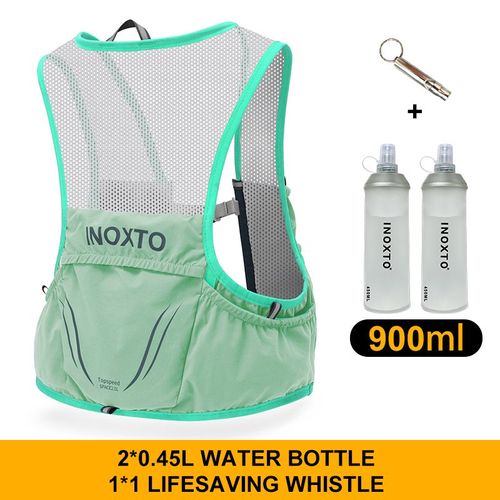 Sac À Dos De Course Ultraléger Pour Homme,Glaçage D'hydratation,Adapté Au Vélo,Marathon,Randonnée,Portable,2l,2 Bouilloires De 450ml - Type Green 450