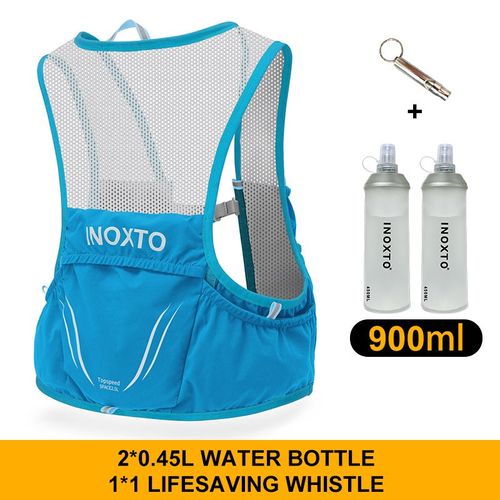 Sac À Dos De Course Ultraléger Pour Homme,Glaçage D'hydratation,Adapté Au Vélo,Marathon,Randonnée,Portable,2l,2 Bouilloires De 450ml - Type Blue 450