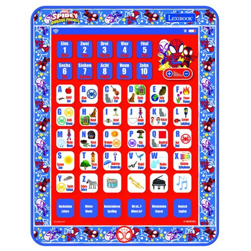 Tablette Éducative Bilingue Spidey En Allemand Et En Anglais