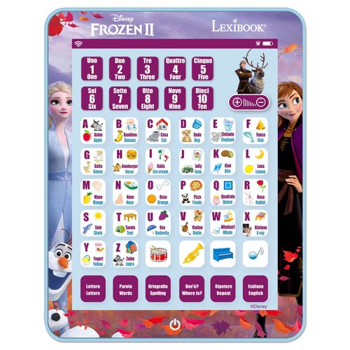 Tablette Éducative Bilingue La Reine Des Neiges En Italien Et En Anglais