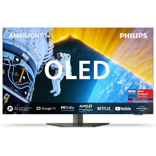 TV OLED PHILIPS 55OLED809 55" Ambilight Dalle EX 2024