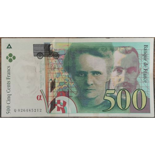 Billet De 500 Francs Pierre Et Marie Curie 1994 France Q026485212