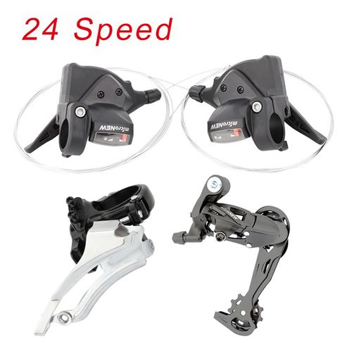 Dérailleur Avant 3 Vitesses Pour Vtt,21/24/27s 30 33 Vitesses,Accessoires De Bicyclette 11t - Type 24 Speed Mtb Set